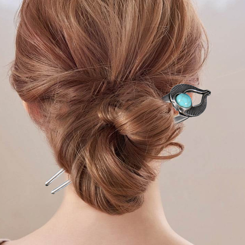Egypt Turquoise U Shape Hair F - Women Accessories Aesthetic บทวิจารณ์และราคา