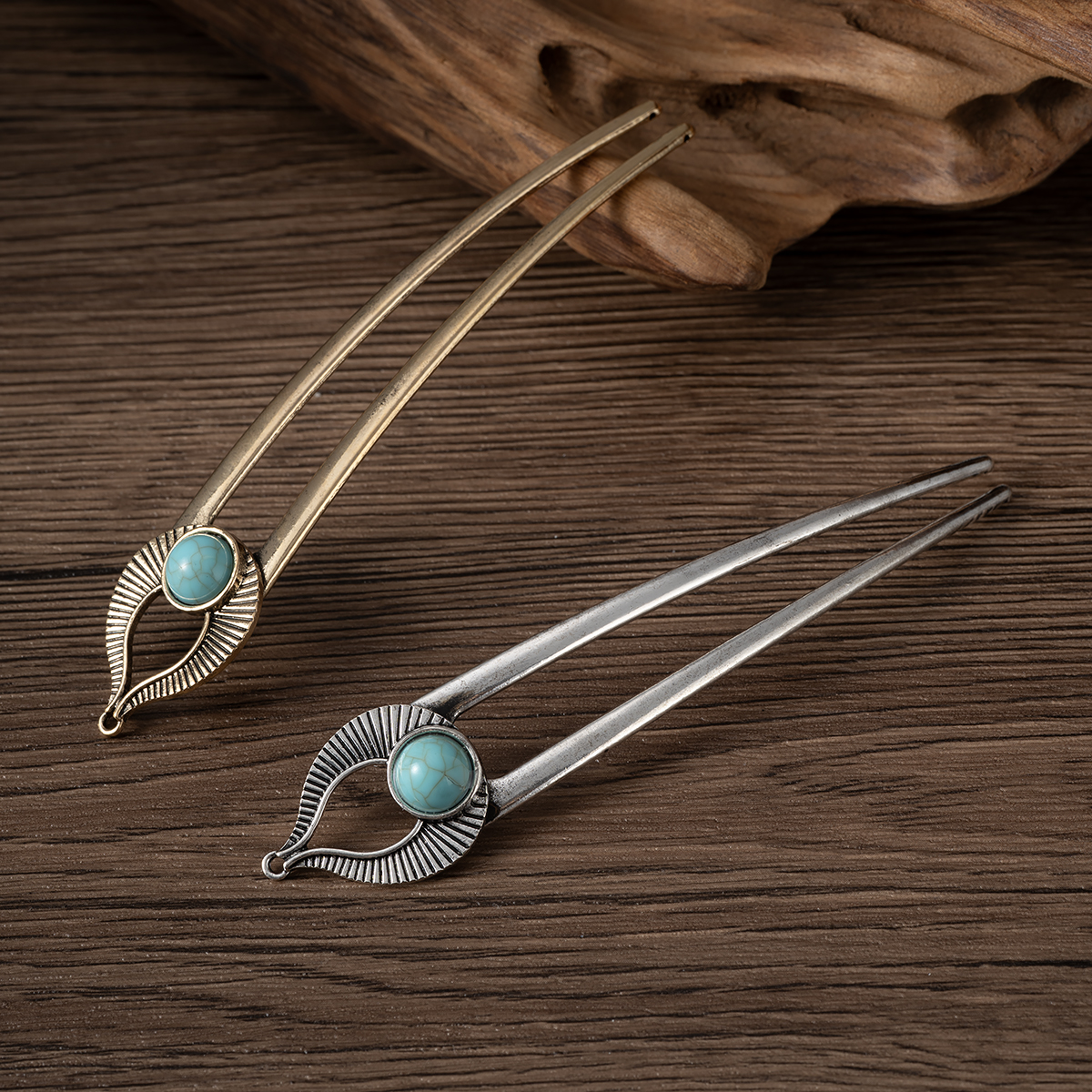 Egypt Turquoise U Shape Hair F - Women Accessories Aesthetic บทวิจารณ์และราคา