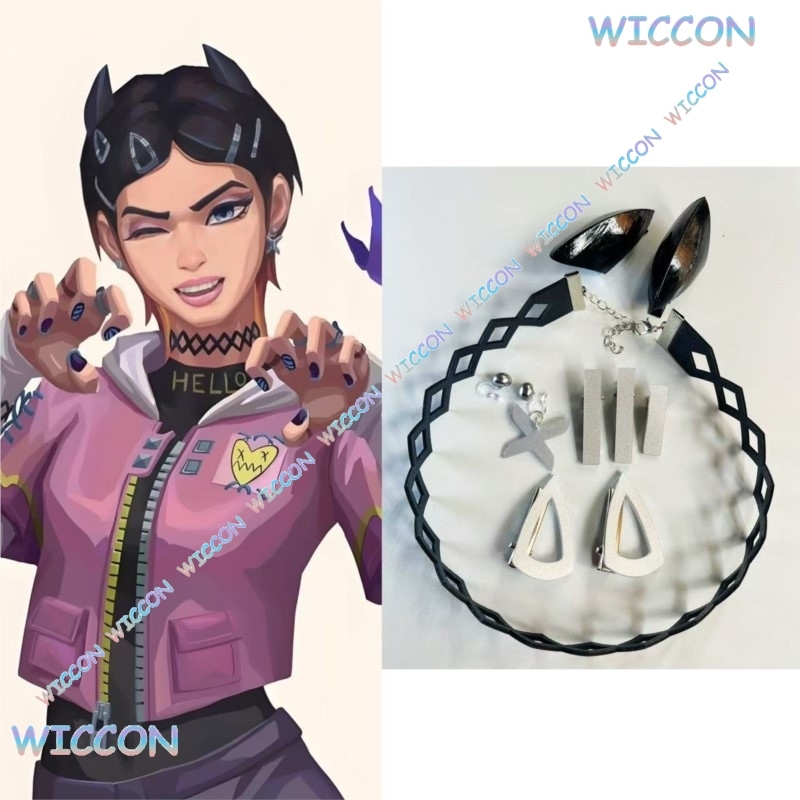 Valorant Clove  Clip Collar Bu - Women Accessories Aesthetic บทวิจารณ์และราคา
