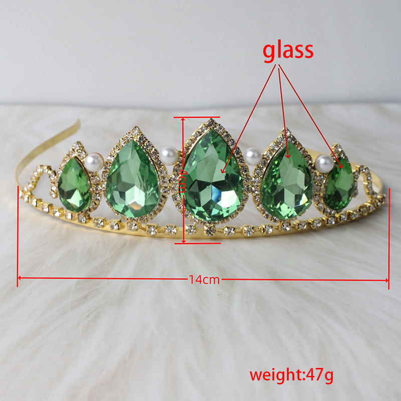 Green Water Drop Rhinestone Cr - Women Accessories For Wedding บทวิจารณ์และราคา