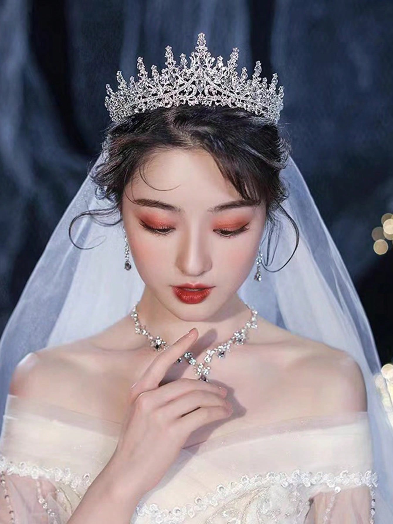 European Baroque Style Heavy-D - Women Accessories For Wedding บทวิจารณ์และราคา