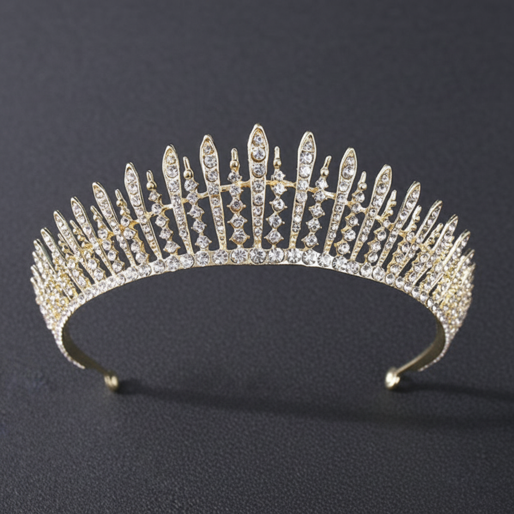 Bridal Crystal-Crown Headband  - Women Accessories For Wedding บทวิจารณ์และราคา