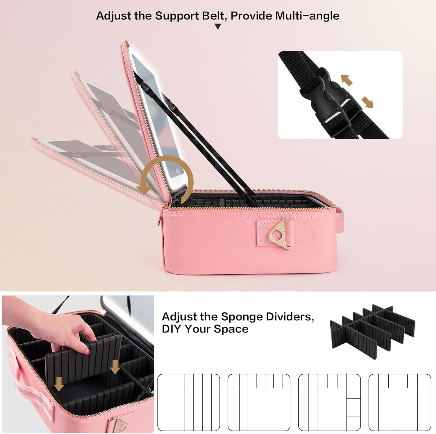 Large Capacity Makeup Bag 15'' - Women Accessories Organizer บทวิจารณ์และราคา